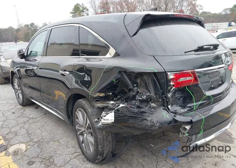 2018 Acura Mdx Technology Package Acurawatch Plus Pkg z USA, uszkodzony, nr VIN 5J8YD4H54JL024477